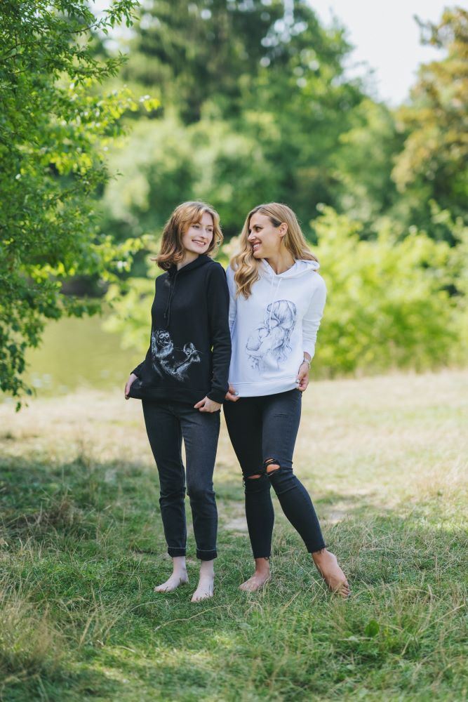 Monkey Mum® Nursing Sweatshirt Monkey Mum® Black - Monkey