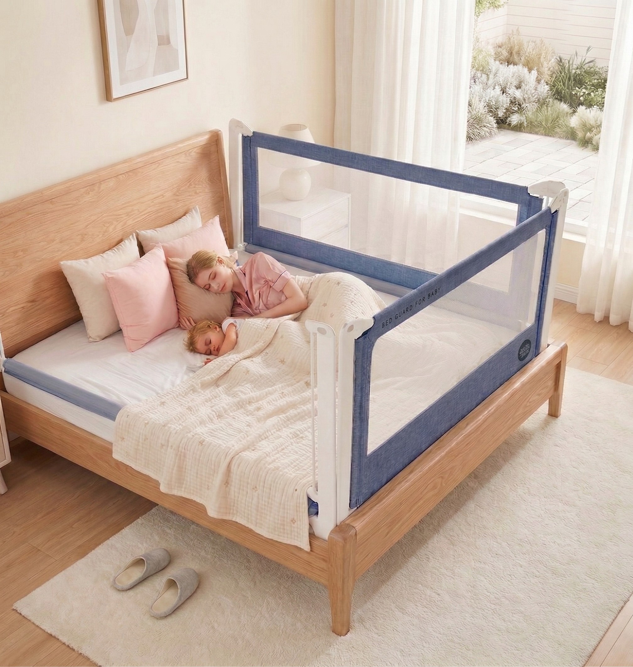 Barrera para cama Monkey Mum® Popular - azul oscuro - diseño - liquidación