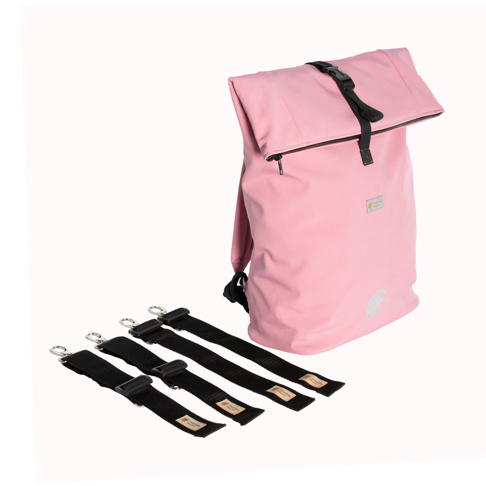 Monkey Mum® Integrated softshell backpack for Carrie carrier - Cotton Candy