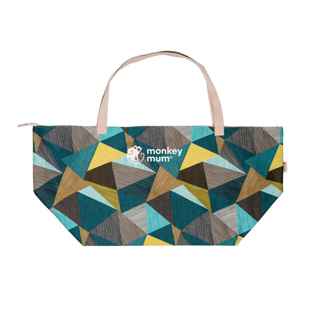 Monkey Mum® Podróżna torba materiałowa na akcesoria Carrie - Urok geometrii